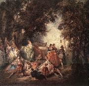 Nicolas Lancret Company in Park China oil painting reproduction